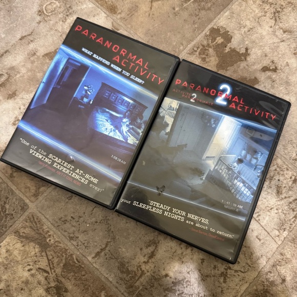 Paranormal Activity 1 and 2 (DVD, 2009, Widescreen)Katie Featherston and Micah - Picture 1 of 14